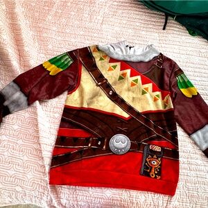 Full coverage screen printed Zelda hoodie.